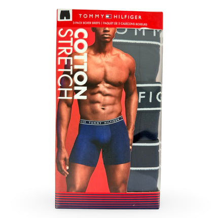 Tommy Hilfiger Mens Boxer Brief 3 Pack - Navy