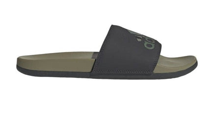 Adidas Men's Adilette Comfort Slides - Green/Carbon/White