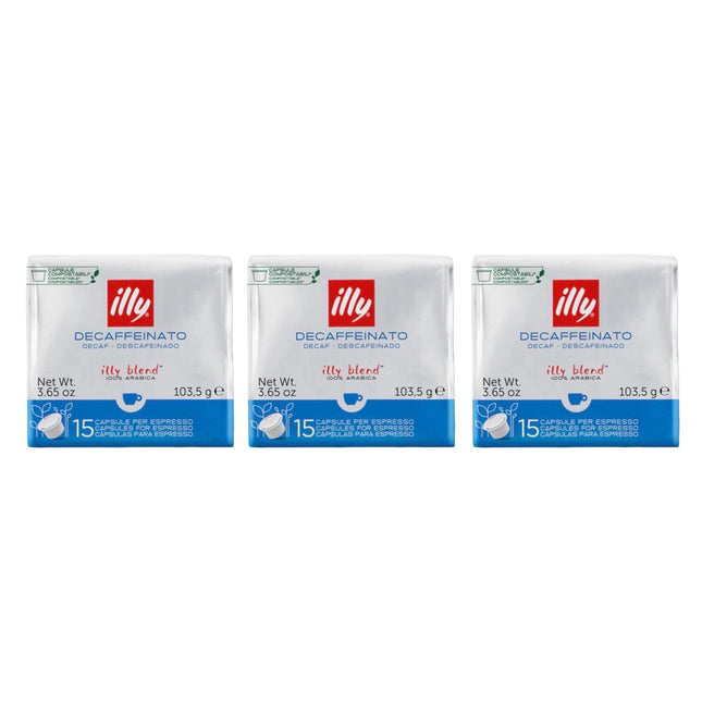 Illy Decaf MPS Coffee Capsules 45 Pack (3 x 15)