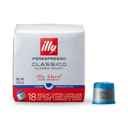 Illy Lungo Classico iPerespresso Capsules Medium Roast 18 Pack