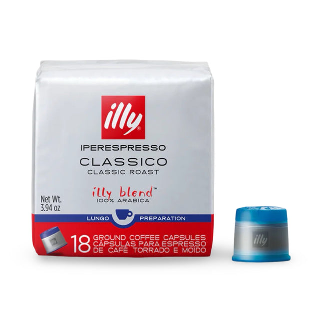 Illy Lungo Classico iPerespresso Capsules Medium Roast 18 Pack