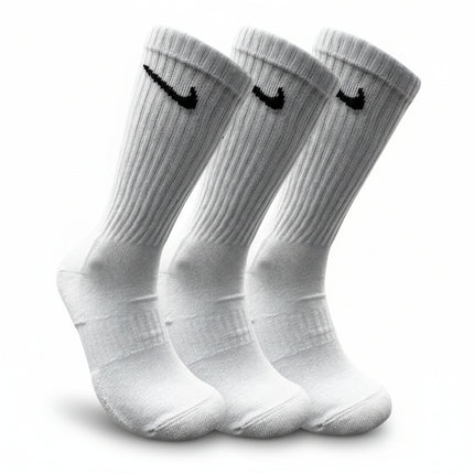 Nike Unisex Cotton Cushion Crew Socks 3-Pack in White