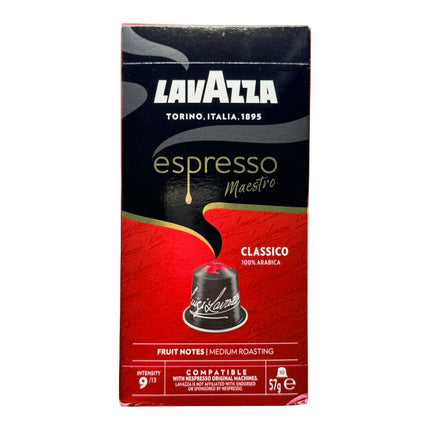 Lavazza Espresso Maestro Classico Coffee Capsules Intensity 9/13 Medium-Dark Roast – 100 Pack (Compatible with Nespresso Original Machines)