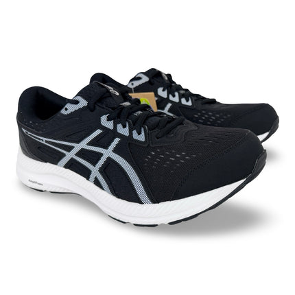 ASICS GEL-Contend 8 men’s wide-fit running shoes with GEL cushioning – Black/White