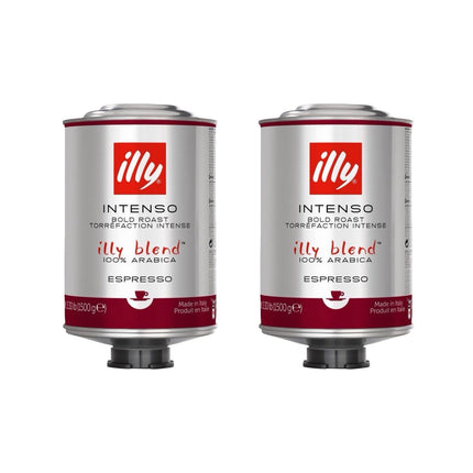 Illy Intenso Whole Bean Coffee Bold Roast 3kg (2 x 1.5kg)