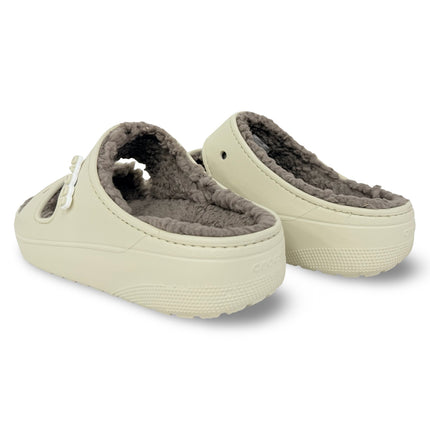 Crocs Classic Cozzzy Sandal – Bone/Mushroom