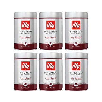 Illy Intenso Ground Coffee Bold Roast 1.5kg (6 x 250g)