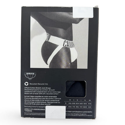 Calvin Klein Men's Intense Power Jock Strap 2 Pack in Black