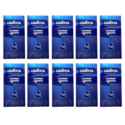 Lavazza Crema e Gusto Coffee Capsules Intensity 12/13 – 100 Pack (Compatible with Nespresso Original Machines)