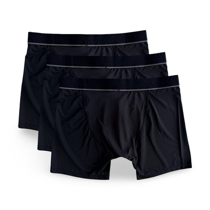 Adidas Men's Active Microflex Boxer Briefs 3-Pack, Black