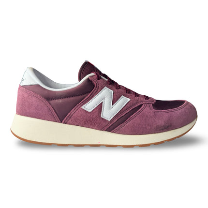 New Balance 420 Men’s Suede Sneakers – Plum/White