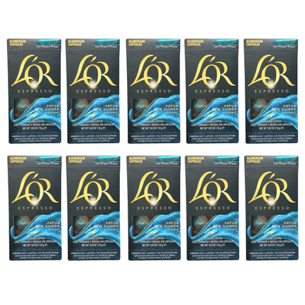L'OR Espresso Papua New Guinea Coffee Capsules Intensity 7 – 100 Pack (Compatible with Nespresso Original Machines)
