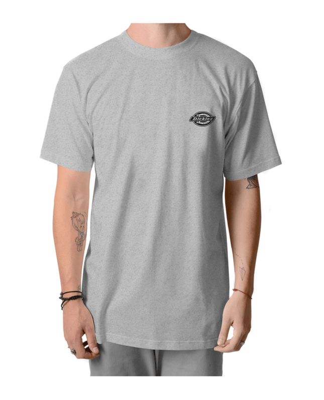 Dickies Mens Logo Graphic T-Shirt Grey Marle