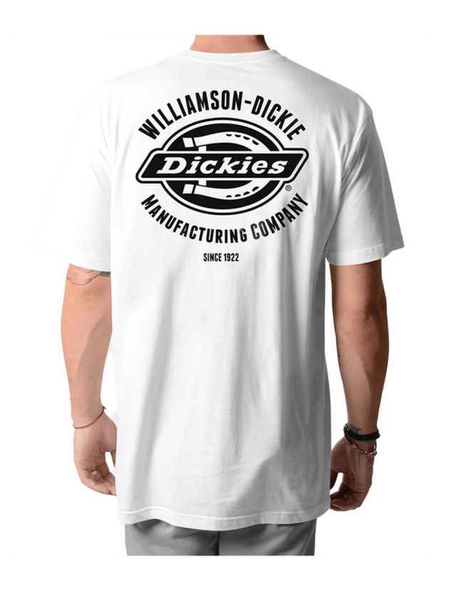 Dickies Mens Logo Graphic T-Shirt White