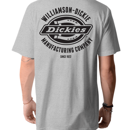 Dickies Mens Logo Graphic T-Shirt Grey Marle