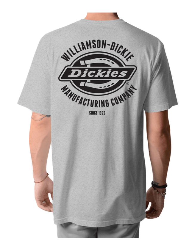 Dickies Mens Logo Graphic T-Shirt Grey Marle