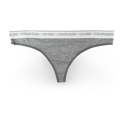 Calvin Klein Women's Cotton Stretch Thongs - Grey