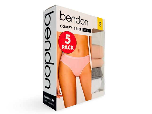 Bendon Women's Comfy Brief 5 Pack - Multi