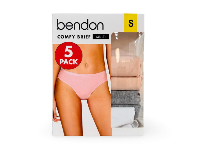 Bendon Women's Comfy Brief 5 Pack - Multi