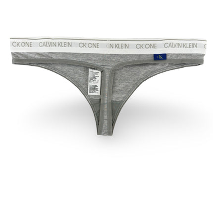 Calvin Klein Women's Cotton Stretch Thongs - Grey