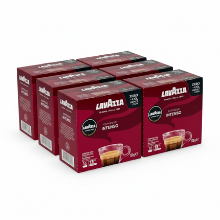 Lavazza A Modo Mio Intenso Coffee Pods – 96 Pods (6 Packs x 16 Pods)