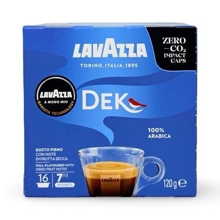 Lavazza A Modo Mio Dek Decaf Coffee Pods – 96 Pods (6 Packs x 16 Pods)