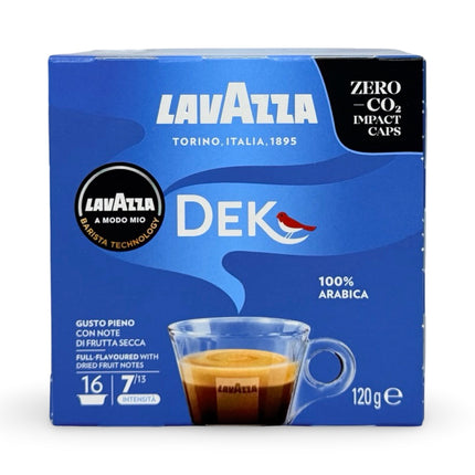 Lavazza A Modo Mio Dek Decaf Coffee Pods – 96 Pods (6 Packs x 16 Pods)