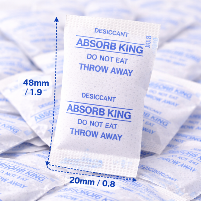 Silica Gel Packets 1g Moisture Absorber Desiccant Reusable 500pcs