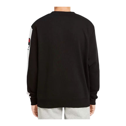 Champion Panel Crew Sweatshirt Mens Fleece Pullover - Black
