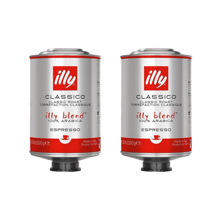 Illy Classico Whole Bean Coffee Medium Roast 3kg (2 x 1.5kg)