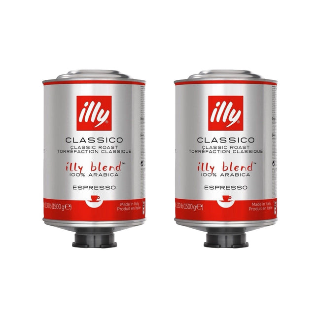 Illy Classico Whole Bean Coffee Medium Roast 3kg (2 x 1.5kg)