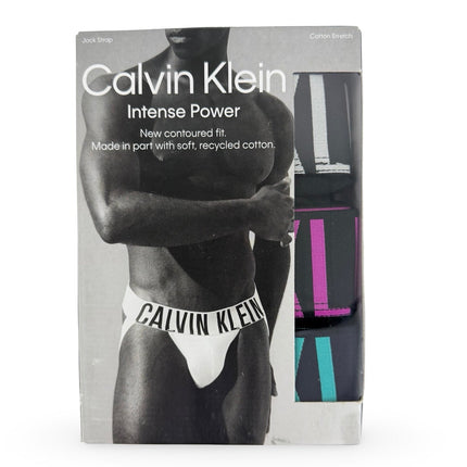 Calvin Klein Men's Intense Power Jock Strap 2 Pack in Black