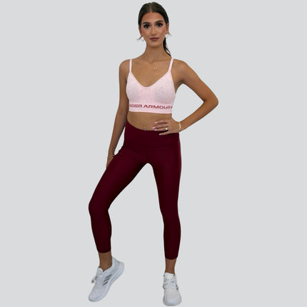 Front view of Under Armour women’s longline seamless sports bra