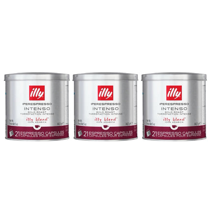 Illy Intenso iPerespresso Capsules Bold Roast 63 Pack (3 x 21)