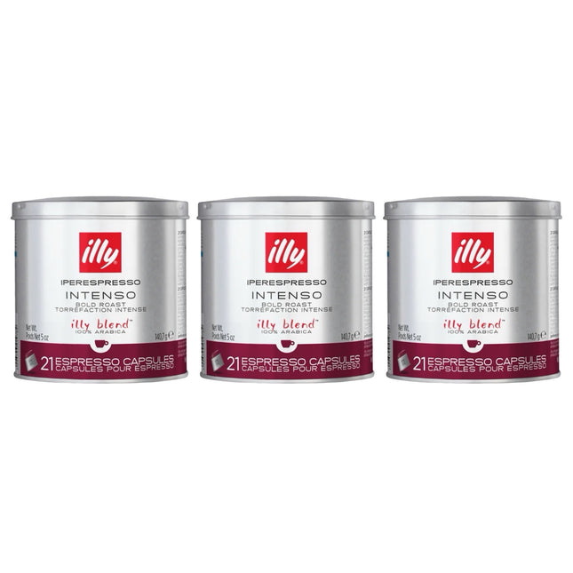 Illy Intenso iPerespresso Capsules Bold Roast 63 Pack (3 x 21)