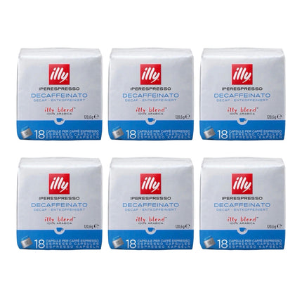 Illy Decaf Classico iPerespresso Capsules Medium Roast 108 Pack (6 x 18)