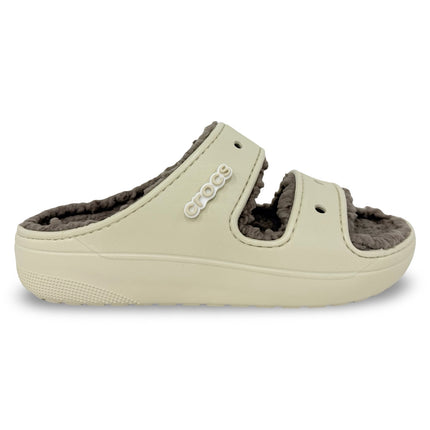 Crocs Classic Cozzzy Sandal – Bone/Mushroom