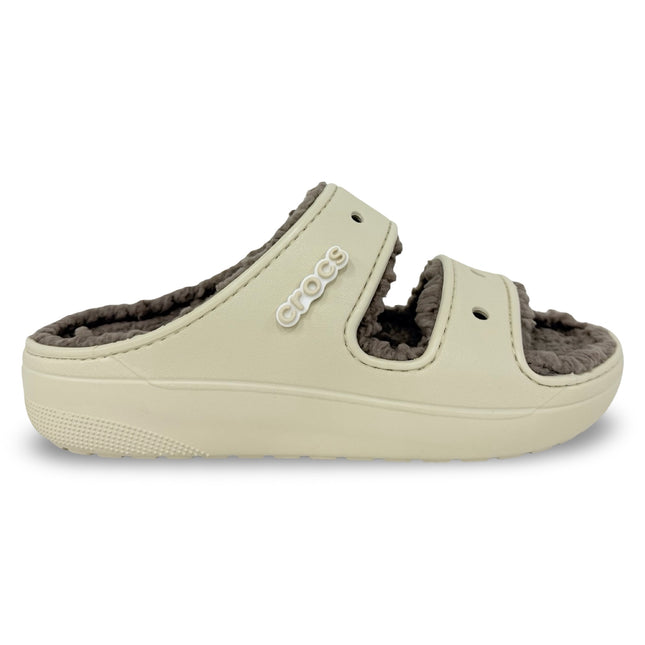 Crocs Classic Cozzzy Sandal – Bone/Mushroom