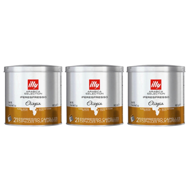 Illy Arabica Selection iPerespresso Capsules Ethiopia 63 Pack (3 x 21)