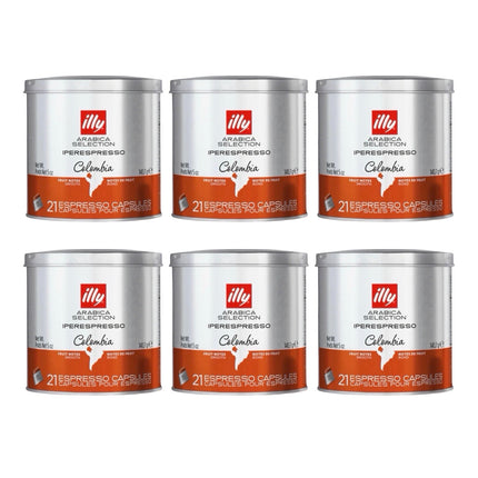 Illy Arabica Selection iPerespresso Capsules Colombia 126 Pack (6 x 21)