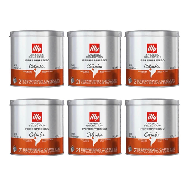 Illy Arabica Selection iPerespresso Capsules Colombia 126 Pack (6 x 21)