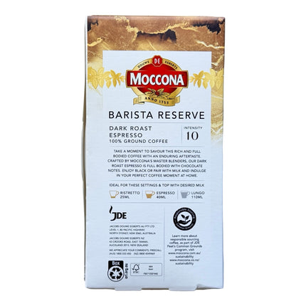 Moccona Barista Reserve Dark Espresso Coffee Capsules Intensity 10 