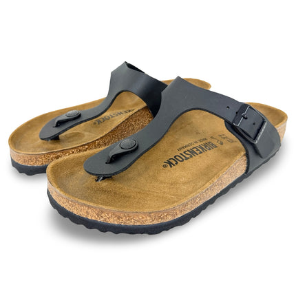Birkenstock Gizeh Unisex Regular Fit Birko-Flor Sandals – Black