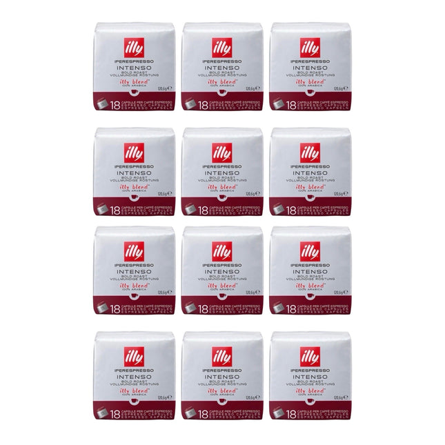Illy Intenso iPerespresso Capsules Bold Roast 216 Pack (12 x 18)