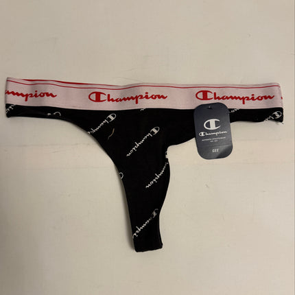 Champion Women’s Thongs Underwear 1-Pack - Black/White