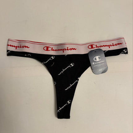 Champion Women’s Thongs Underwear 1-Pack - Black/White