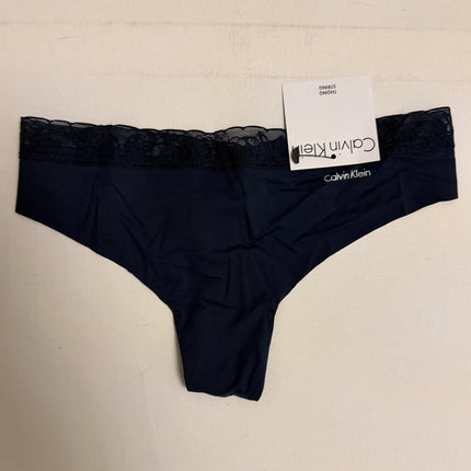 Calvin Klein Women's Thong Underwear 1 Pack - Navy