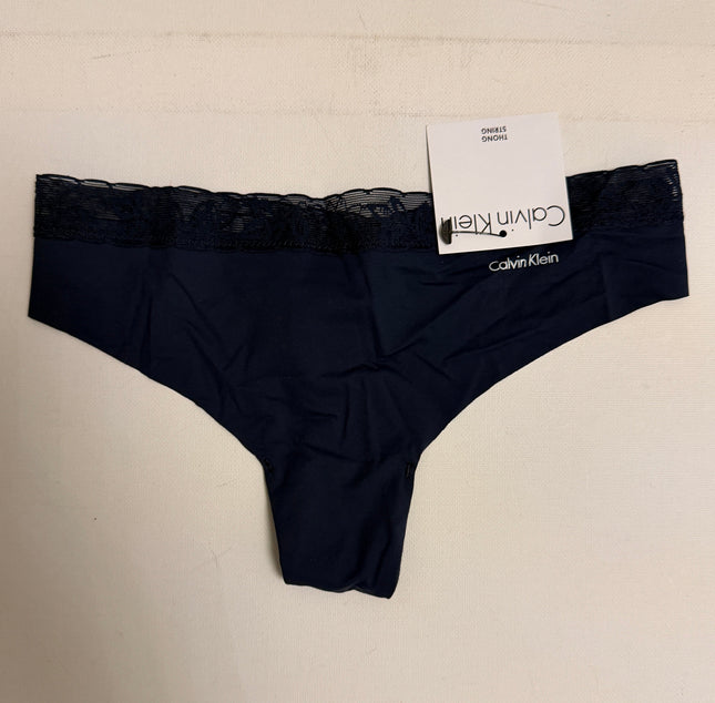 Calvin Klein Women's Thong Underwear 1 Pack - Navy