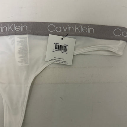 Calvin Klein Women's Thong Underwear 1 Pack - White