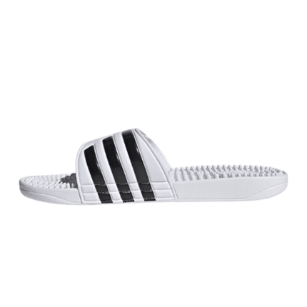 Adidas Men's Adissage Slides - Cloud White / Core Black / Cloud White